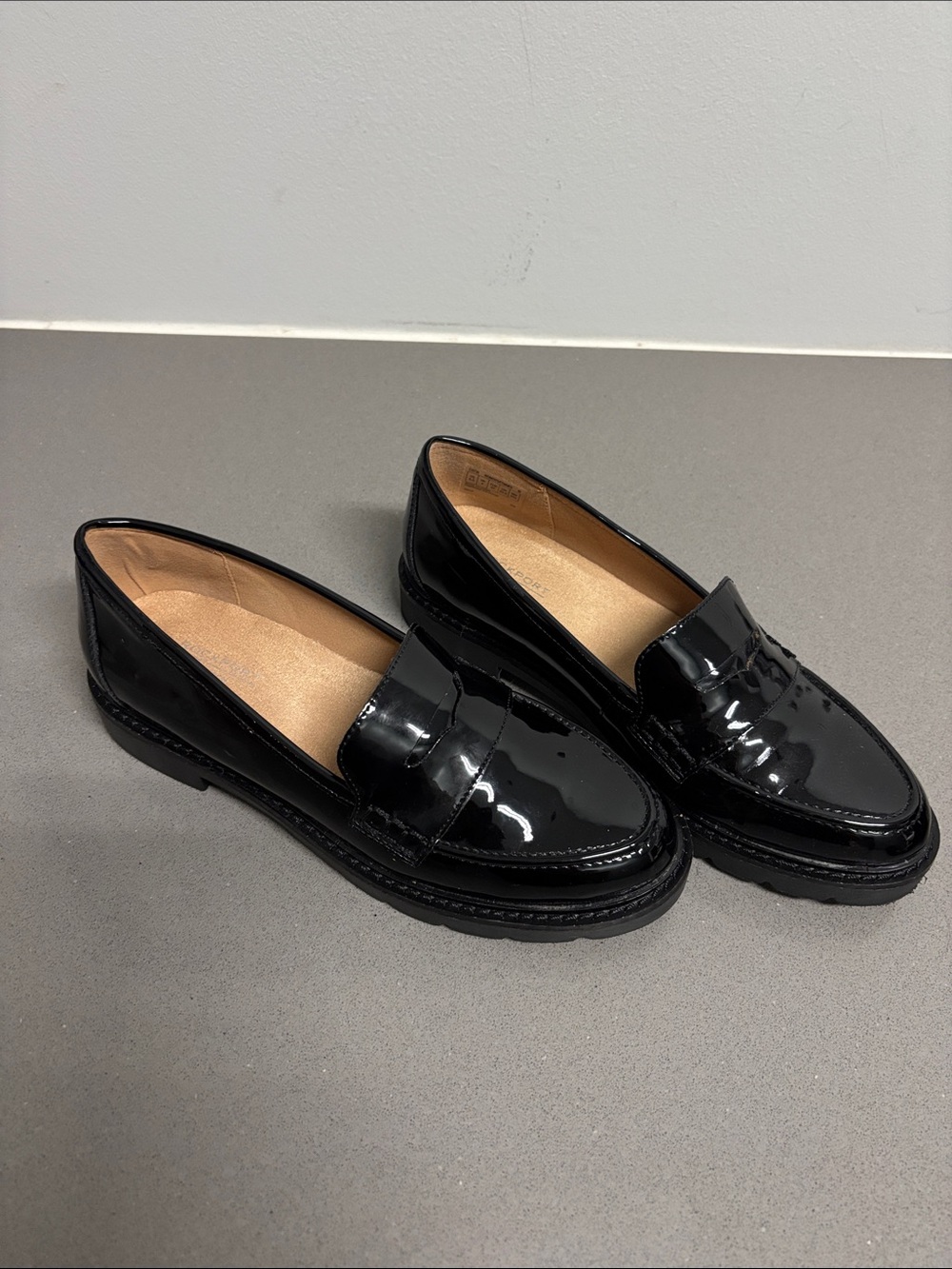 Rockport Black Patent Leather Loafers